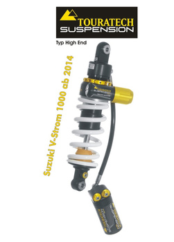Touratech Suspension shock absorber for Suzuki V-Strom 1000 from 2014 Typ Highend