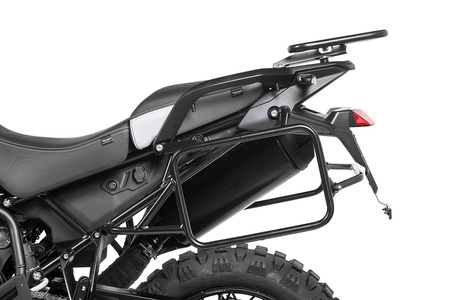 Stelaż kufrów bocznych ze stali nierdzewnej, czarny do Triumph Tiger 900 Rally