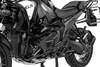 Gmole dolne, czarne  silnika dla BMW R1300 GS