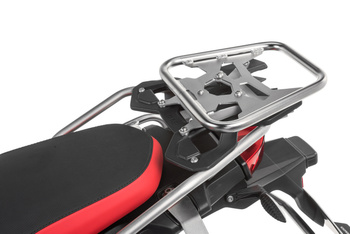 Stelaż pod Topcase ZEGA, stal nierdzewna, srebrny do BMW "Touring Package" BMW F850GS, F800GS (2024-), F750GS