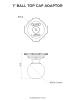 Adapter z 1" kulką standard Ram Mount