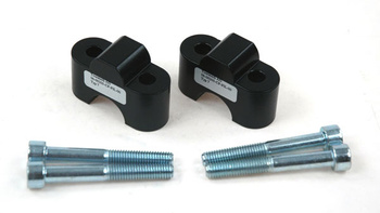 Podwyższenie kierownicy TYP 7, 25 mm, czarne, do BMW R1100GS/ R1150GS oraz Hondy Transalp/ XRV750/ Varadero