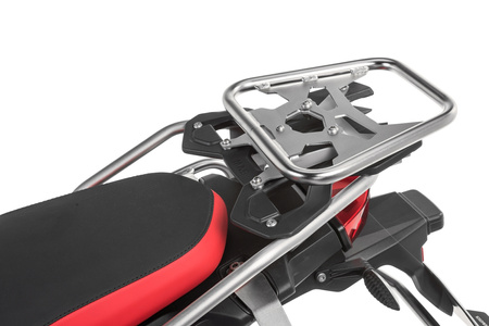 Stelaż pod Topcase ZEGA, stal nierdzewna, srebrny do BMW "Touring Package" BMW F850GS, F800GS (2024-), F750GS