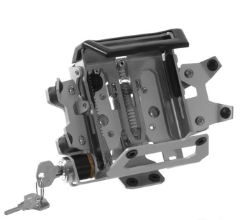 Garmin Montana 600/ BMW Navigator Adventure handlebar mounting *lockable* *anodised silver aluminium*