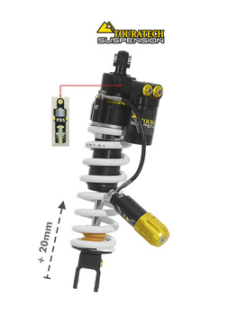 Touratech Suspension shock absorber for Honda CRF1100L Africa-Twin from 2020 type Extreme High +20mm