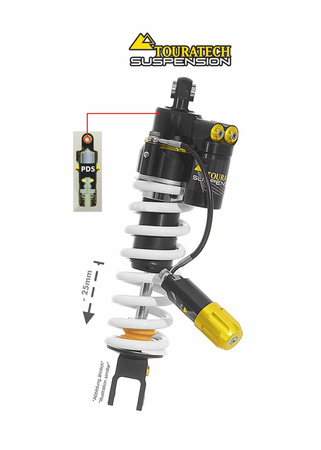 Touratech Suspension lowering shock (-25 mm) for Honda XL 750 Transalp from 2023 Type Extreme