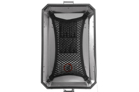 Siatka bagażowa pod pokrywę oryginalnego kufra aluminiowego BMW, rozmiar M, BMW R1250GS/ Adventure, R1200GS Adventure, F900GS Adventure, F850GS/ Adven