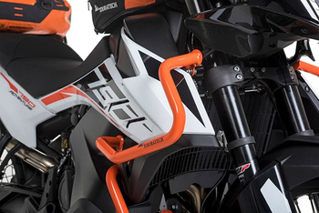 Gmole górne ze stali nierdzewnej, pomarańczowe, KTM 890 Adventure/ 890 Adventure (-2022) R/ 790 Adventure/790 Adventure R (-2022)