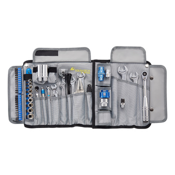 Touratech professional toolset for Honda, Kawasaki, Suzuki, Triumph and Yamaha motorcycles, 70 pieces