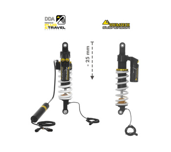 Touratech Suspension-SET Plug & Travel -25 mm lowering for BMW R1200GS Adventure (LC) / R1250GS Adventure  from 2014