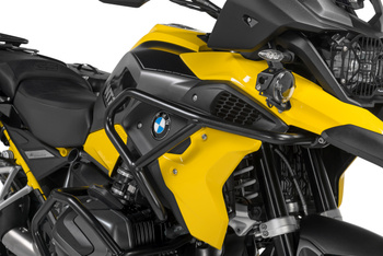 Gmole górne ze stali nierdzewnej, czarne, do BMW R1250GS