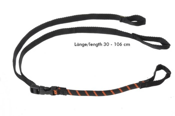 Pasy mocujące Rokstraps Strap It™ Pack Adjustable *czarno-pomarańczowe* 30-106 cm z pętlami