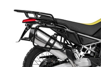 Stainless steel pannier rack, black for Aprilia Tuareg 660