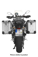 ZEGA Pro aluminium pannier system "And-S" 38/38 litres with stainless steel rack black for Yamaha MT-09 Tracer (2015-2017)