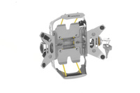 Uchwyt nawigacji Garmin ZUMO 590 /595 LM *zamykany*, srebrny, naturalne anodowane aluminium