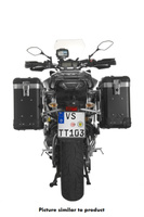 ZEGA Pro aluminium pannier system "And-Black" 31/31 litres with stainless steel rack black for Yamaha MT-09 Tracer (2015-2017)